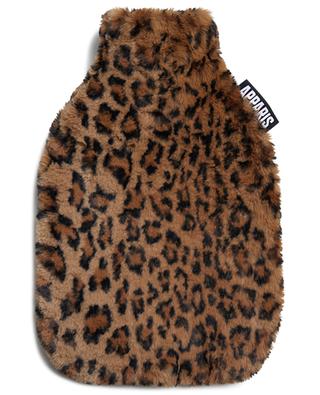 Meena leopard printed plush hot water bottle APPARIS