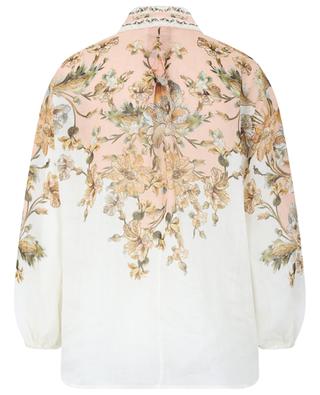 Chintz Tie Neck floral ramie blouse ZIMMERMANN