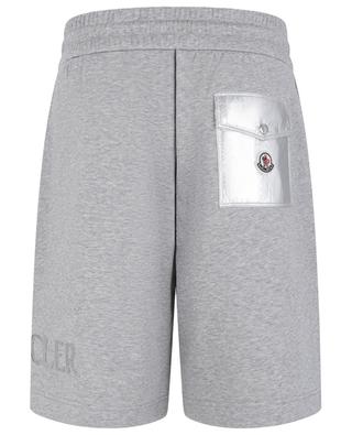 MON CLER sweat Bermuda shorts with silvery nylon MONCLER