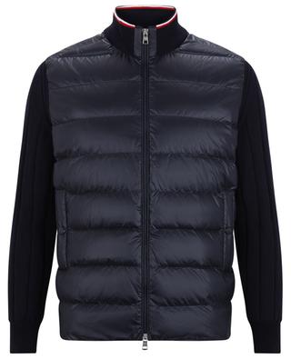 Full-zip down and wool cardigan MONCLER
