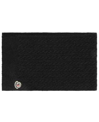 Wool and cashmere cable-knit scarf MONCLER