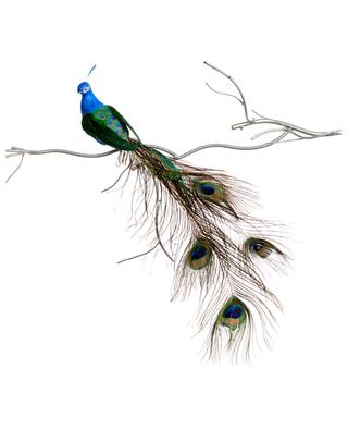 Peacock on Clip Christmas decoration GOODWILL