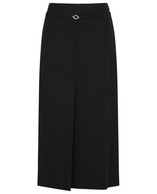 Suiting Maxi Slit organic cotton long skirt GANNI