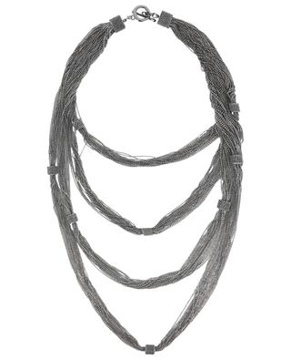 Glitzernde viersträngige Multi-Kettchen-Halskette FABIANA FILIPPI