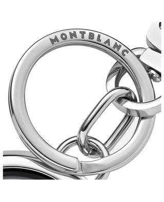 Meisterstück Spinning Emblem steel and aluminium key fob MONTBLANC