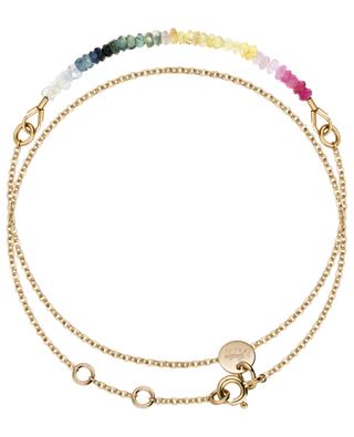 Nonza Sapphire Rainbow double gold-tone bracelet ATELIER PAULIN