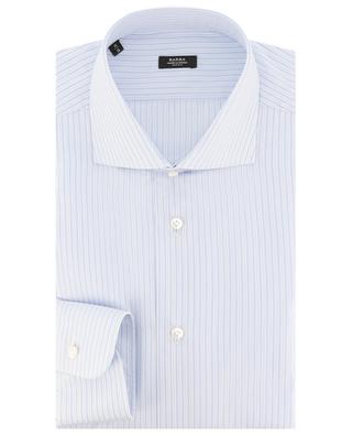 Black Label striped cotton long-sleeved shirt BARBA