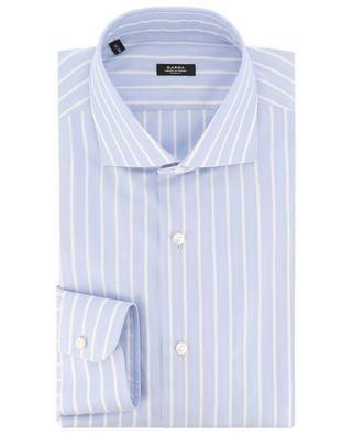 Black Label cotton long-sleeved striped shirt BARBA