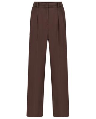 Ann wide-leg high-rise jersey trousers CAMBIO