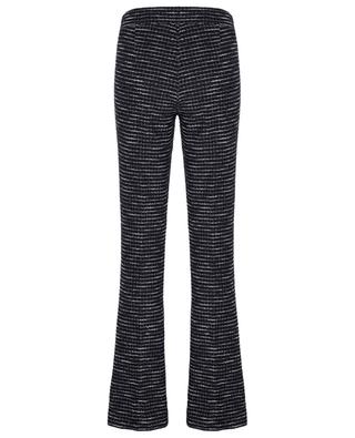 Francis flared-leg tweed effect knit trousers CAMBIO