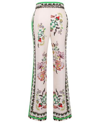 Floral silk flared trousers HERZEN'S ANGELEGENHEIT