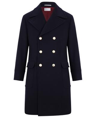 Double-breasted mid-length wool coat BRUNELLO CUCINELLI