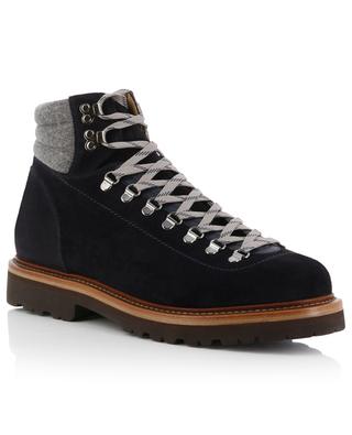Mountain bi-material lace-up ankle boots BRUNELLO CUCINELLI