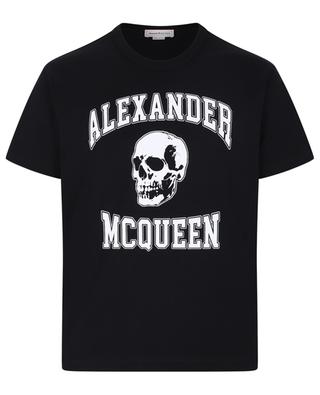 Varsity Skull organic cotton T-shirt ALEXANDER MC QUEEN