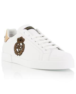 Portofino crown embroidered low-top sneakers DOLCE & GABBANA
