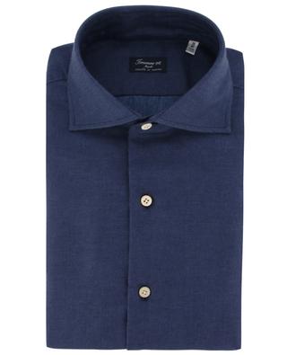 Eduardo Carlo Riva cotton and cashmere long-sleeved shirt FINAMORE
