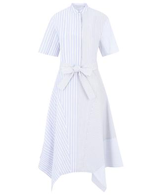Asymmetric shirt dress with stripe patchwork STELLA MCCARTNEY
