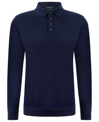 Merino wool long-sleeved polo shirt DANIELE FIESOLI