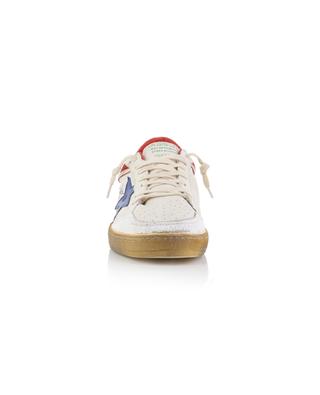 Ball Star Double Quarter distressed low-top multi-material sneakers GOLDEN GOOSE