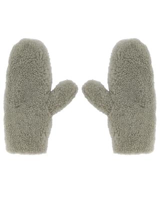 Cashmere wool and lamb fur mittens YVES SALOMON