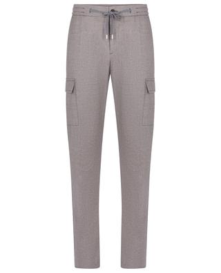 Tor slim fit virgin wool and cashmere cargo trousers MARCO PESCAROLO