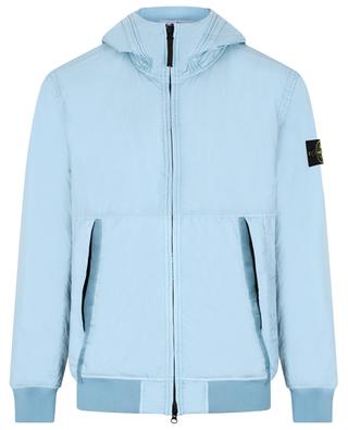 40823 Garment Dyed Crinkle Reps R-NW lightweight hooded padded jacket STONE ISLAND