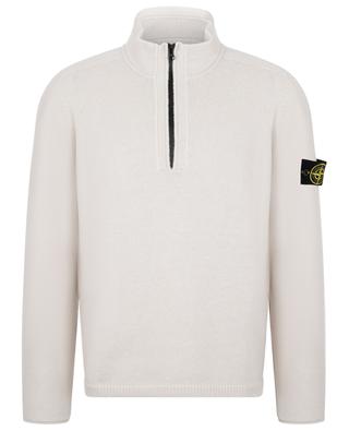 529A3 chunky jumper with half-zip stand-up collar STONE ISLAND