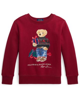 Sweat-shirt garçon à col rond Christmas Polo Bear POLO RALPH LAUREN