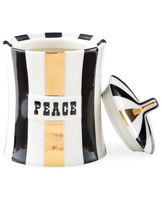 Vice Gilded Peace striped porcelain box JONATHAN ADLER