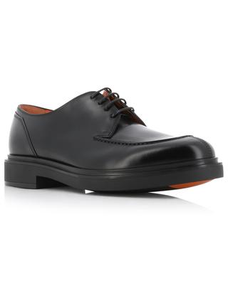 Glossy smooth leather derby shoes SANTONI