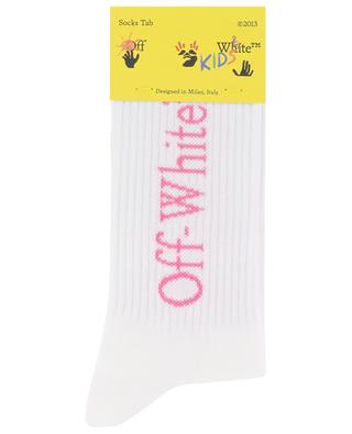 Socken für Mädchen aus Baumwolle Bookish Diag OFF WHITE