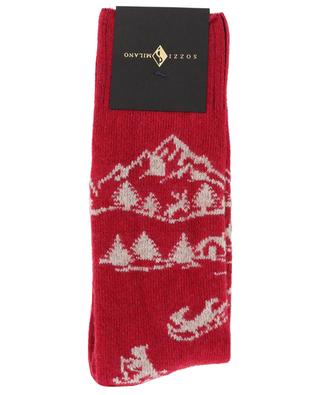 Jacquard-Socken mit Bergmotiv SOZZI MILANO
