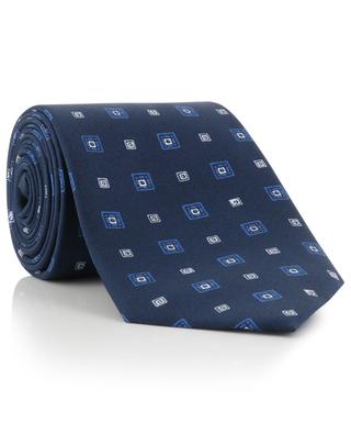Bedruckte Krawatte aus Seide FIORIO