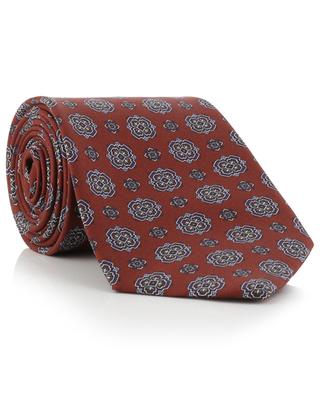 Bedruckte Krawatte aus Seide FIORIO