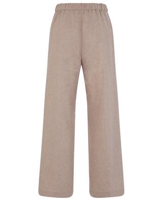 Wide-leg flannel pull-up trousers ASPESI