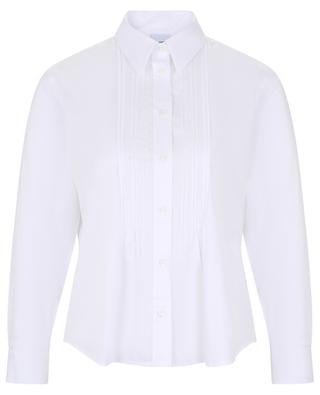Cotton brillantine shirt with pintucks ASPESI
