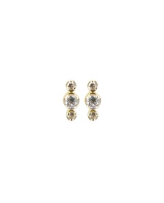 Dori stud earrings with white zircons BE MAAD