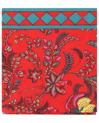 Floral Rouge rectangular tablecloth CAROLINE DE BENOIST