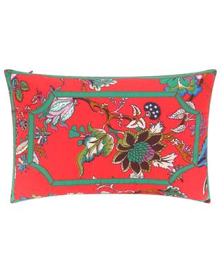 Floral Rouge rectangular cushion CAROLINE DE BENOIST