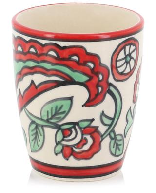 Blockprint Vert ceramic mug CAROLINE DE BENOIST
