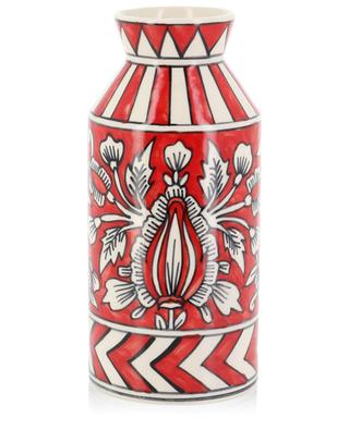 Keramikvase Moyen Rouge Blanc CAROLINE DE BENOIST