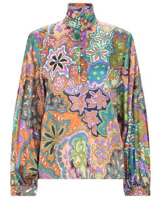 Thierry silk long-sleeved blouse MOMONI