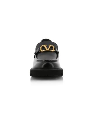 Vlogo Signature 35 glossy loafers with gold-tone detailing VALENTINO GARAVANI