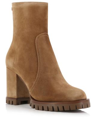 Timber 75 suede block heek ankle boots GIANVITO ROSSI