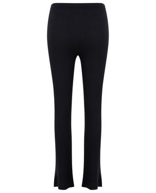 Cotton modal and cashmere flared trousers MAJESTIC FILATURES