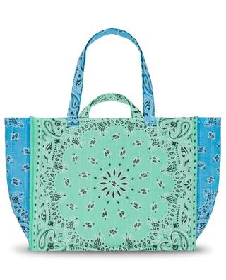 Travel Maxi embroidered bandana tote bag CALL IT BY YOUR NAME