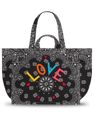 Love Maxi embroidered bandana tote bag CALL IT BY YOUR NAME