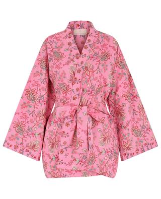 Kimono court en coton Fleuri CAROLINE DE BENOIST