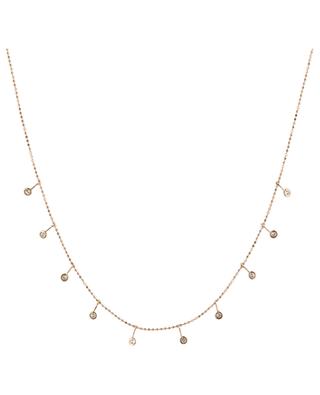 Gouttes rose gold and diamond necklace GBYG