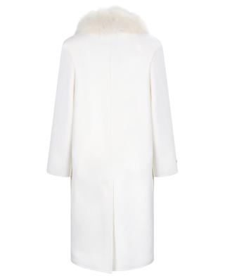 Virgin wool and cashmere three-quarter length coat MANZONI 24
